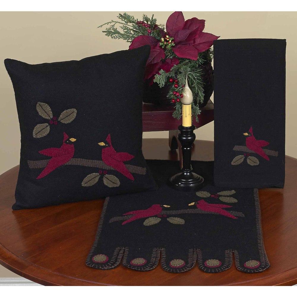 Cardinal Christmas Table Runner - Home Collections by Raghu