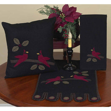 Cardinal Christmas Table Runner - Home Collections by Raghu
