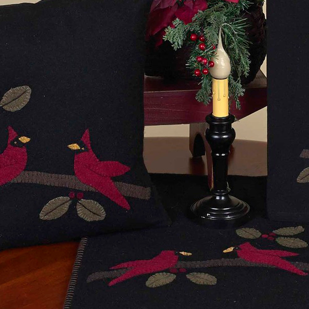 Cardinal Christmas Table Runner - Home Collections by Raghu