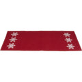 Snowflake Barn Red Table Runner - Home Collections by Raghu