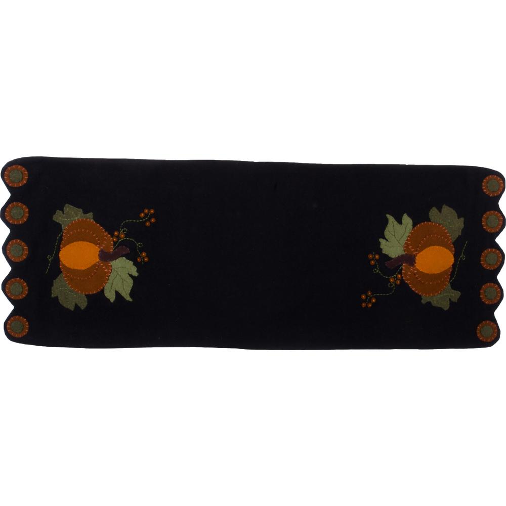 Pick A Pumpkin Table Runner Black - Home Collections by Raghu