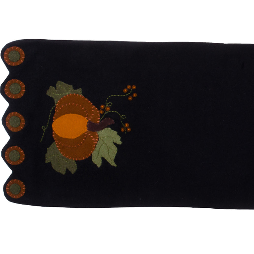 Pick A Pumpkin Table Runner Black - Home Collections by Raghu