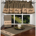 Black-Nutmeg Faith-Family-Friends Table Runner - Home Collections by Raghu