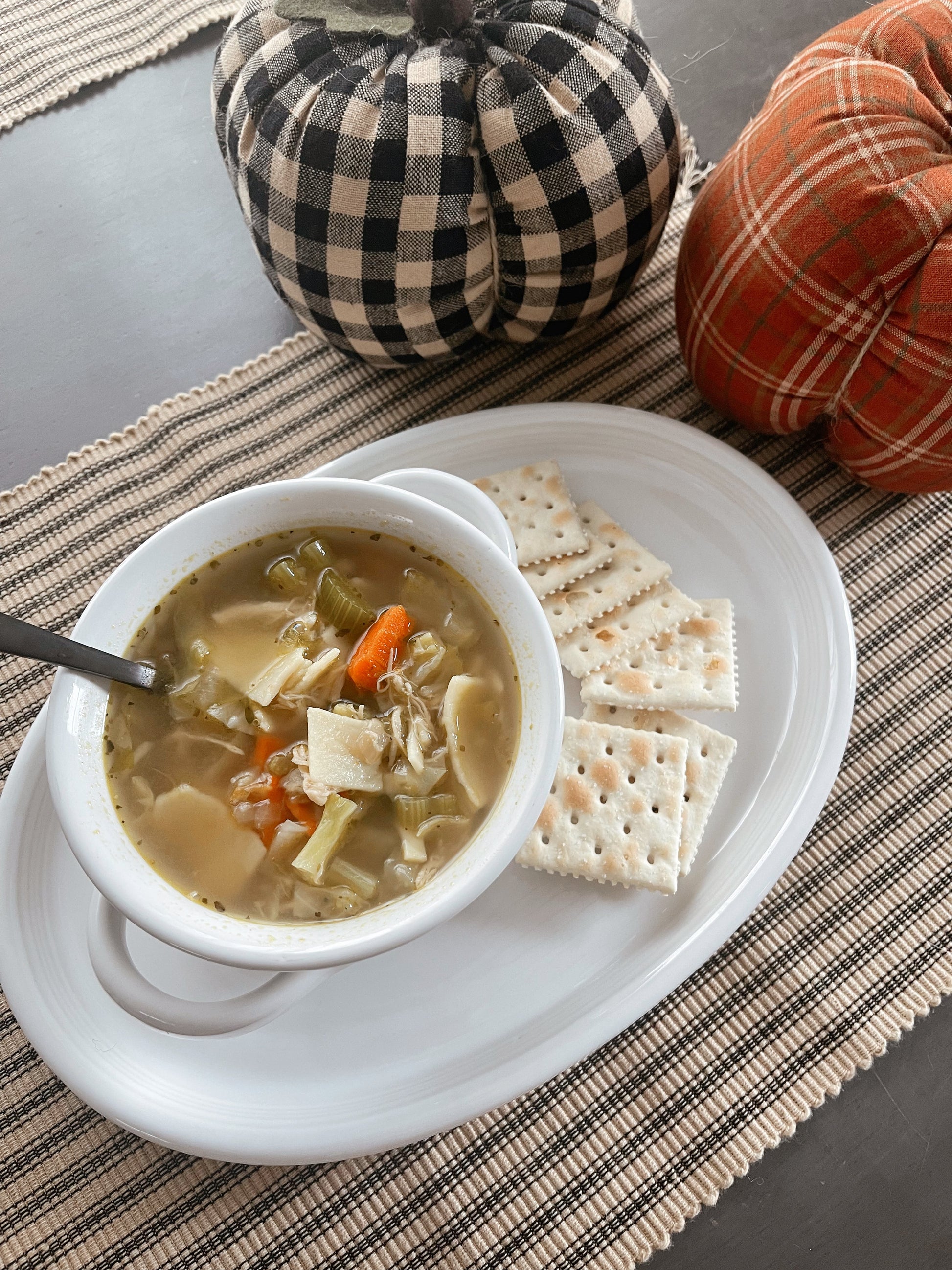 Black Nutmeg York Ticking Placemat Set Of Six - Home Collections by Raghu