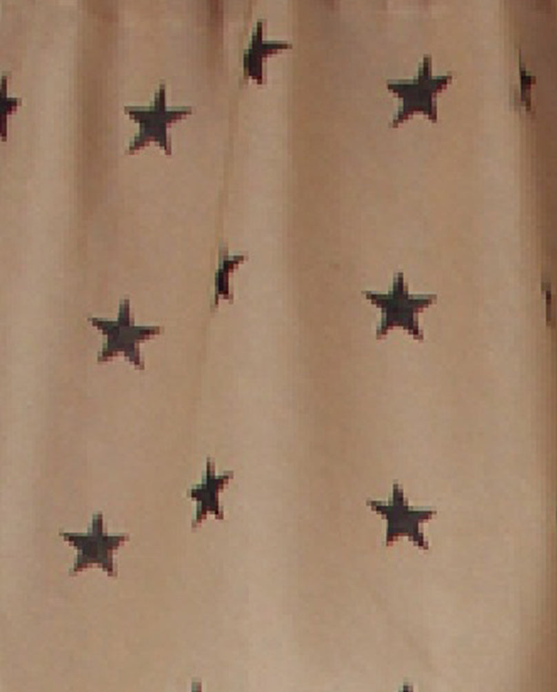 Heirloom Star Nutmeg Valance  - Home Collections by Raghu