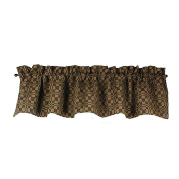 Kendall Jacquard Black Valance - Home Collections by Raghu