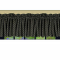 Black-Nutmeg Kingston Jacquard Valance - Lined - Home Collections by Raghu