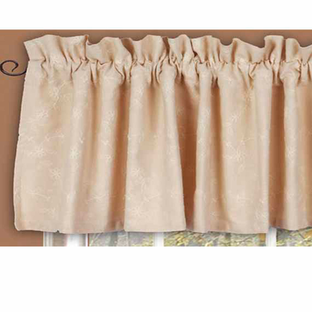 Cream Candlewicking Cream Valance Lined VL430005 - hcbyraghu
