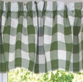 Buffalo Check Sage Sage Valance  - Home Collections by Raghu