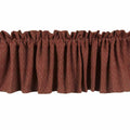 Barn Red-Oat Philmont Jacquard Valance - Lined - Home Collections by Raghu