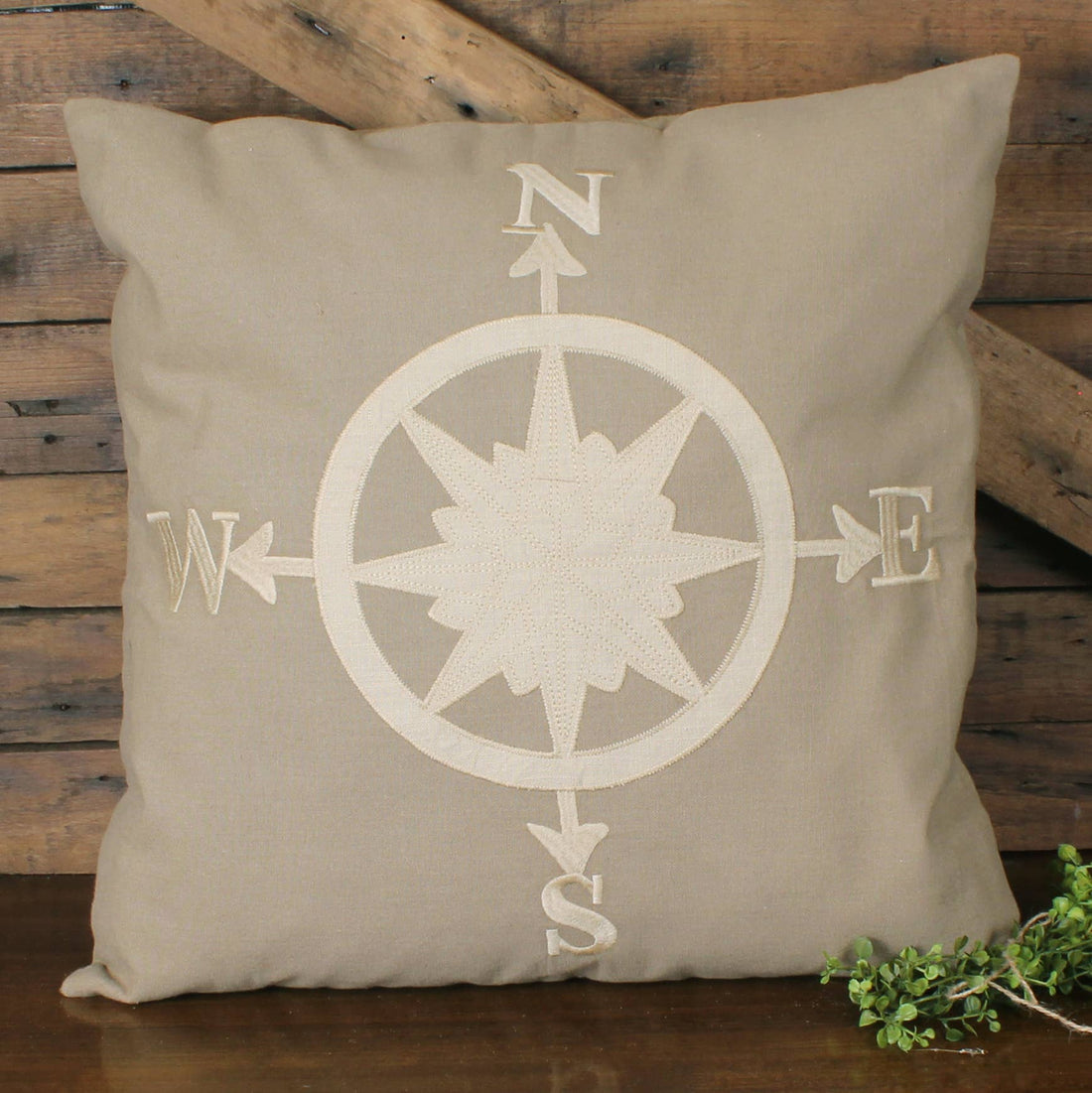 Compass Cotton Pillow 18 In - Home Collections by Raghu