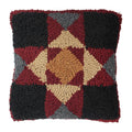 Quilt Square Wool hooked Pillow PL264002 - hcbyraghu