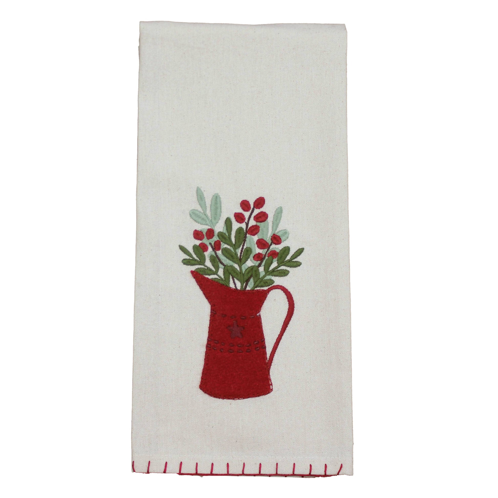 Holiday Pitcher  Towel - Home Collections by Raghu