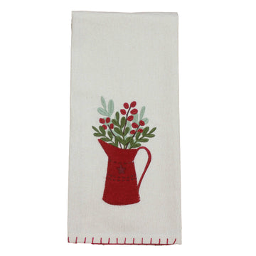 Holiday Pitcher  Towel - Home Collections by Raghu