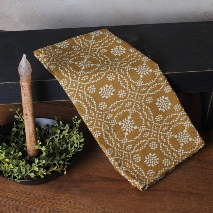 Lovers Knot  Mustard Towel - Home Collections by Raghu