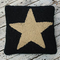 Black & Tan Star Pillow - Home Collections by Raghu