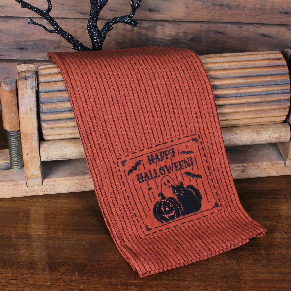 Happy Halloween Towel- Set of Two - Home Collections by Raghu