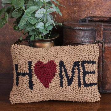 Home Hooked Pillow 8x12  Tan PL573518