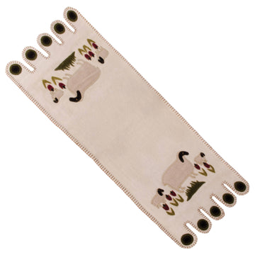 Nutmeg Sheep in the Meadow Table Runner - Home Collections by Raghu