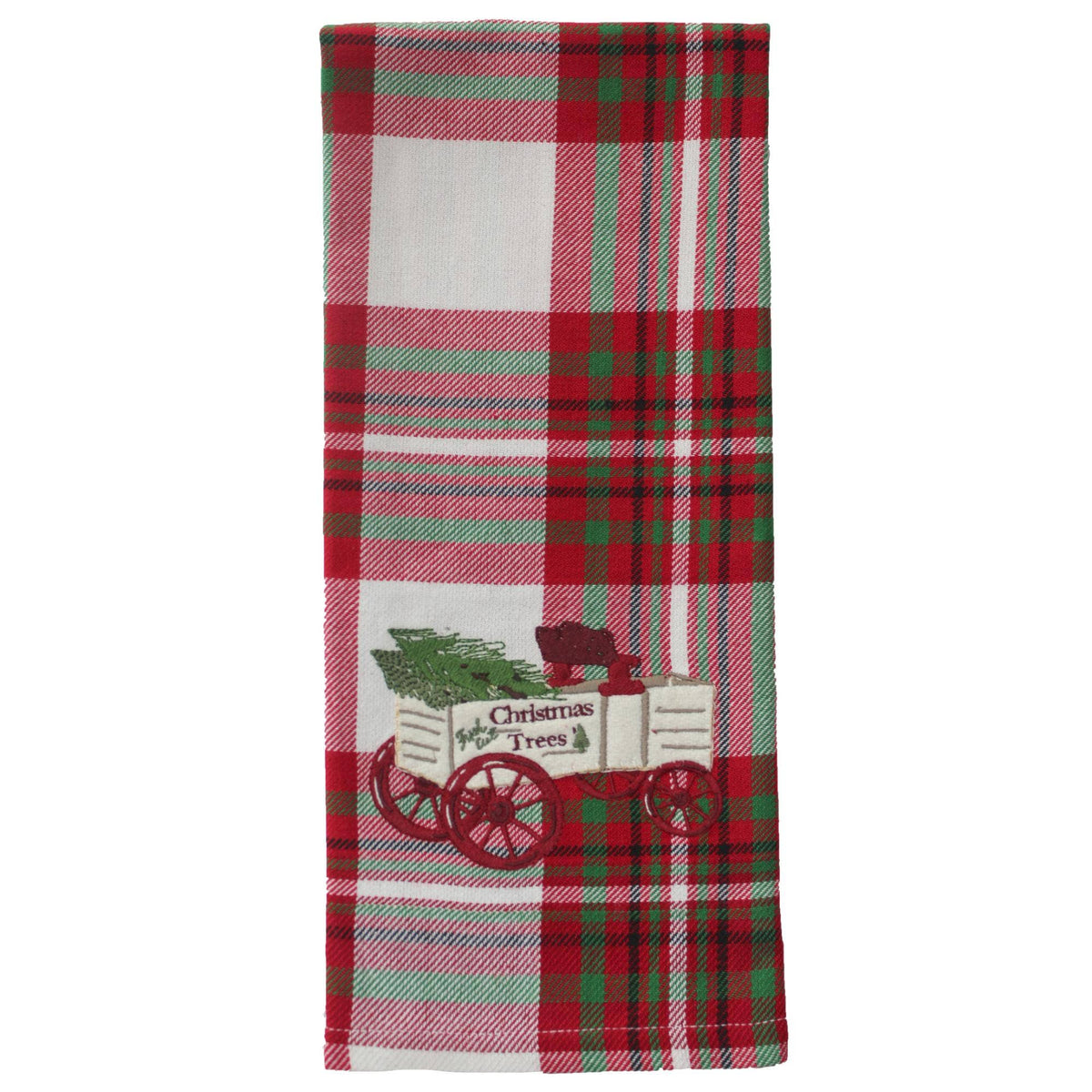 C Tree Farm Wagon Towel - Home Collections by Raghu