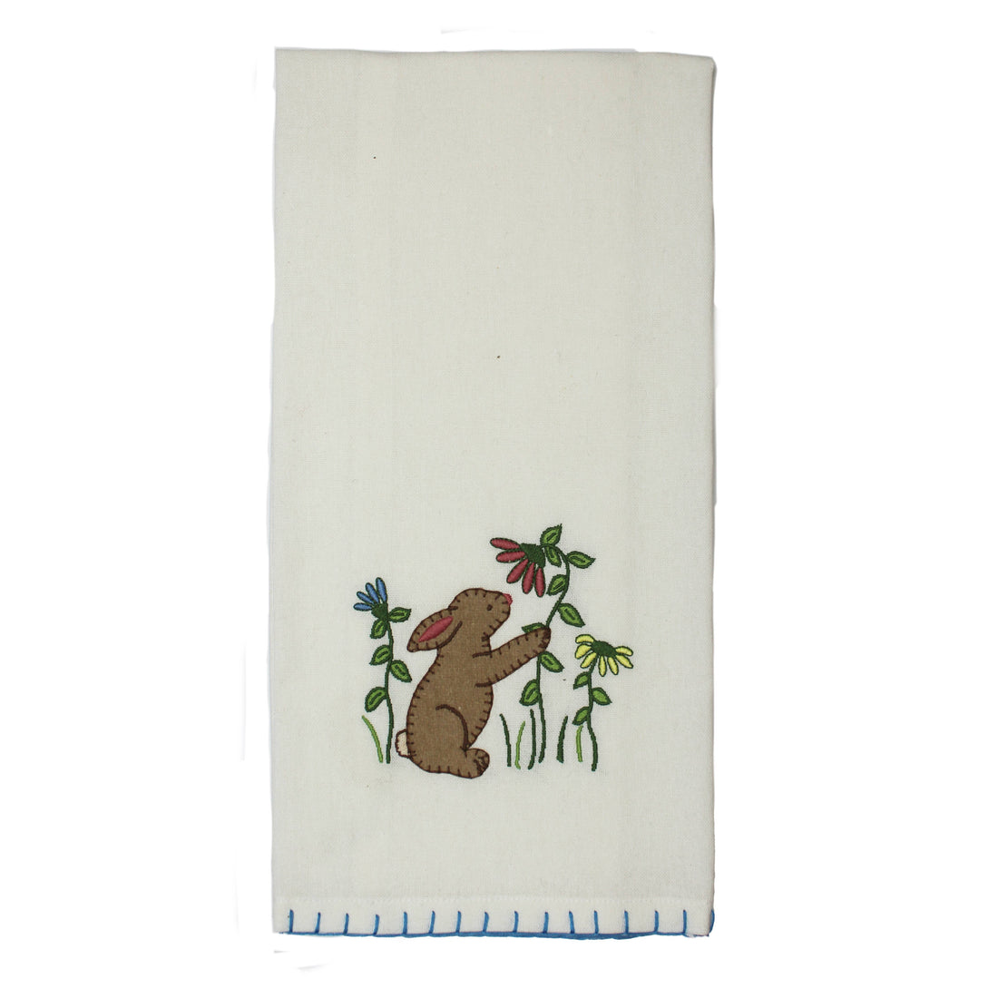 Bunny and Flowers Towel  Set of 2 ETGD0067