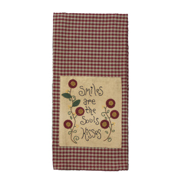 Smiles are the Souls Kisses Towel Towel - Home Collections by Raghu