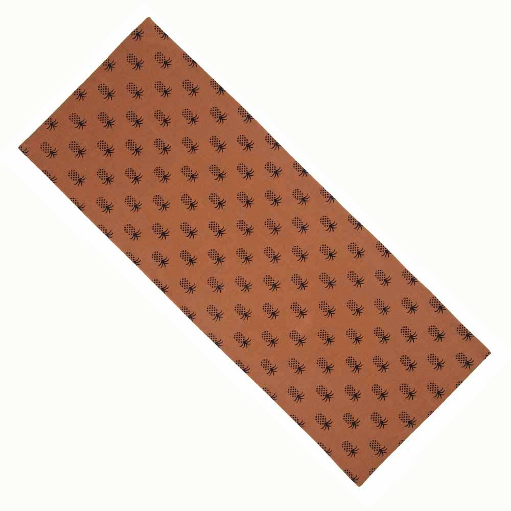 Mocha - Black Pineapple Town Table Runner - Home Collections by Raghu