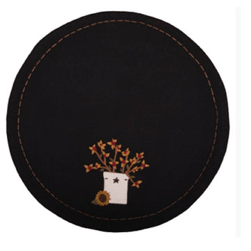 Bitter sweet Crock Candle Mat-  Home Collections by Raghu