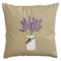 Lavender Mason Jar Pillow 14 In - Home Collections by Raghu