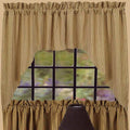 Black Nutmeg York Ticking Swag Lined - Home Collections by Raghu