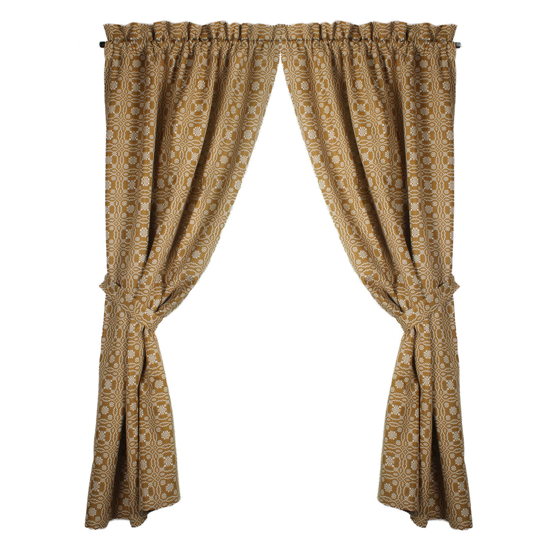 Lovers Knot  Mustard panels 63 In - Home Collections by Raghu