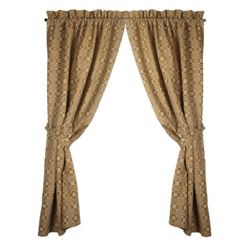 Lovers Knot  Mustard panels 63 In - Home Collections by Raghu