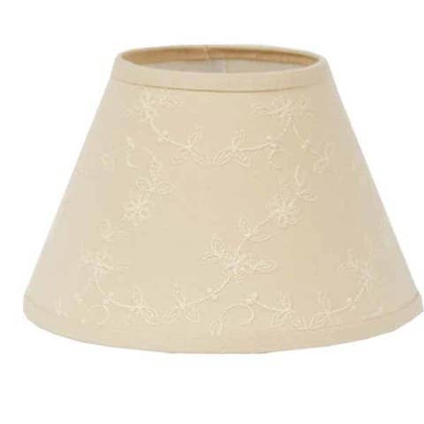 Cream Candlewicking Cream 14" Lampshade - Home Collections by Raghu