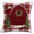 C Tree Farm Barn Pillow 14 Inx14 In - Home Collections by Raghu