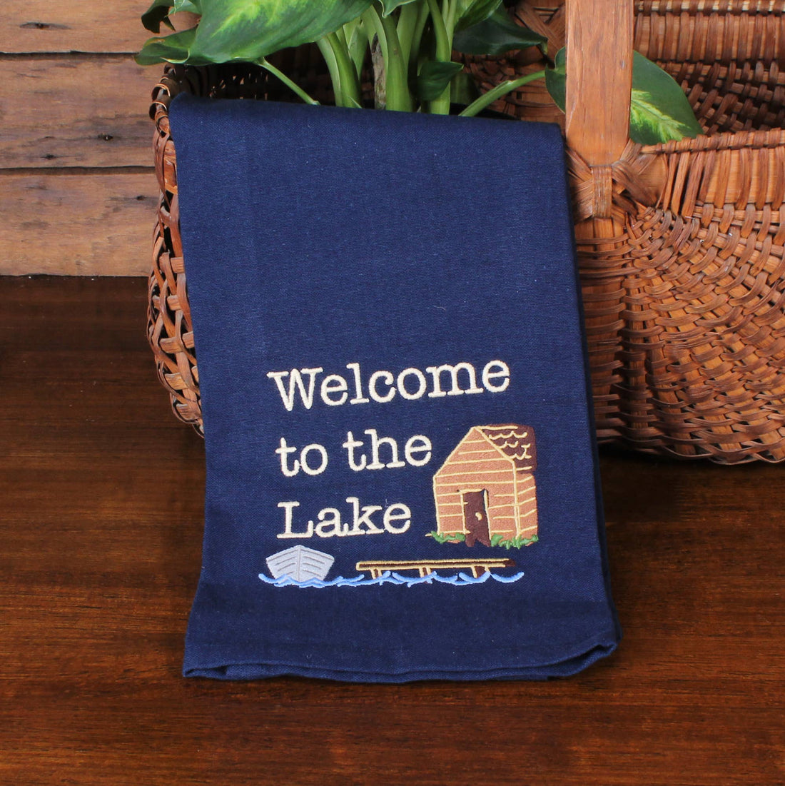 Welcome to Lake Towel- Set of Two - Home Collections by Raghu
