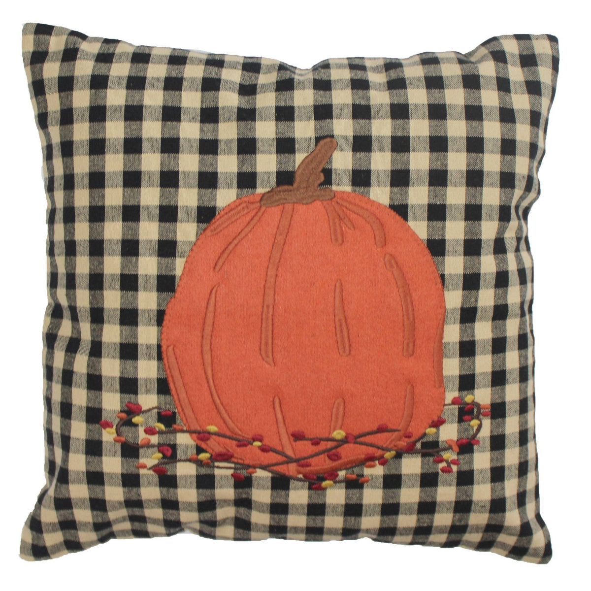 F Pumpkin & Bittersweet Pillow 14x14 - Home Collections by Raghu