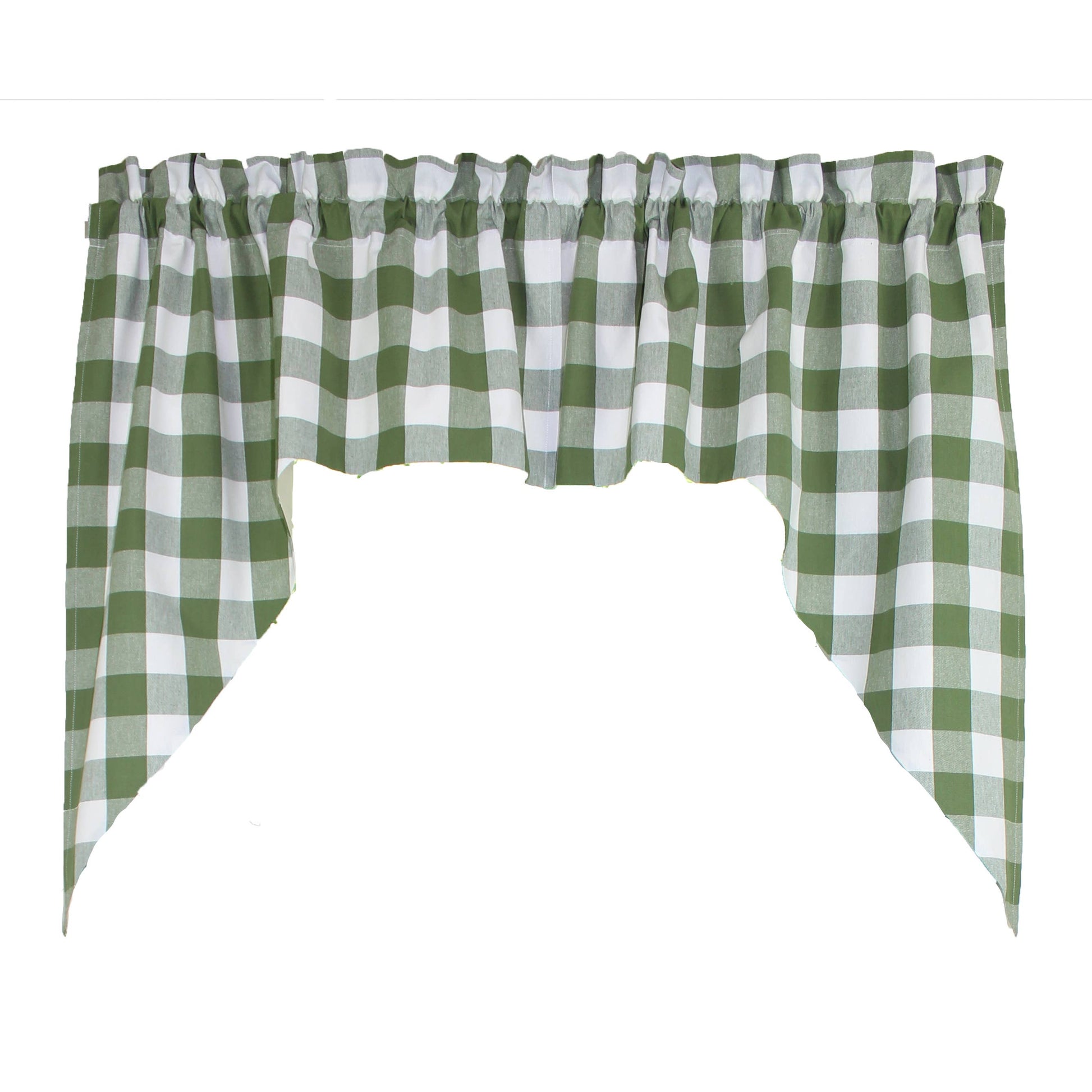 Buffalo Check Sage Sage Swag  - Home Collections by Raghu