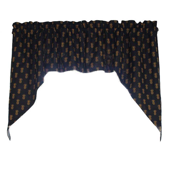 Pineapple Town Black Swag - Home Collections by Raghu