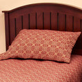 Barn Red-Tan Marshfield Jacquard Pillow Sham - Home Collections by Raghu