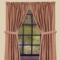 Barn Red-Nutmeg Heritage House Check Barn Red Drapery 86