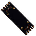Black Flowering Vine Table Runner - Home Collections by Raghu