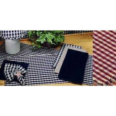 Black Nutmeg Heritage House Check Black Table Runner - Home Collections by Raghu