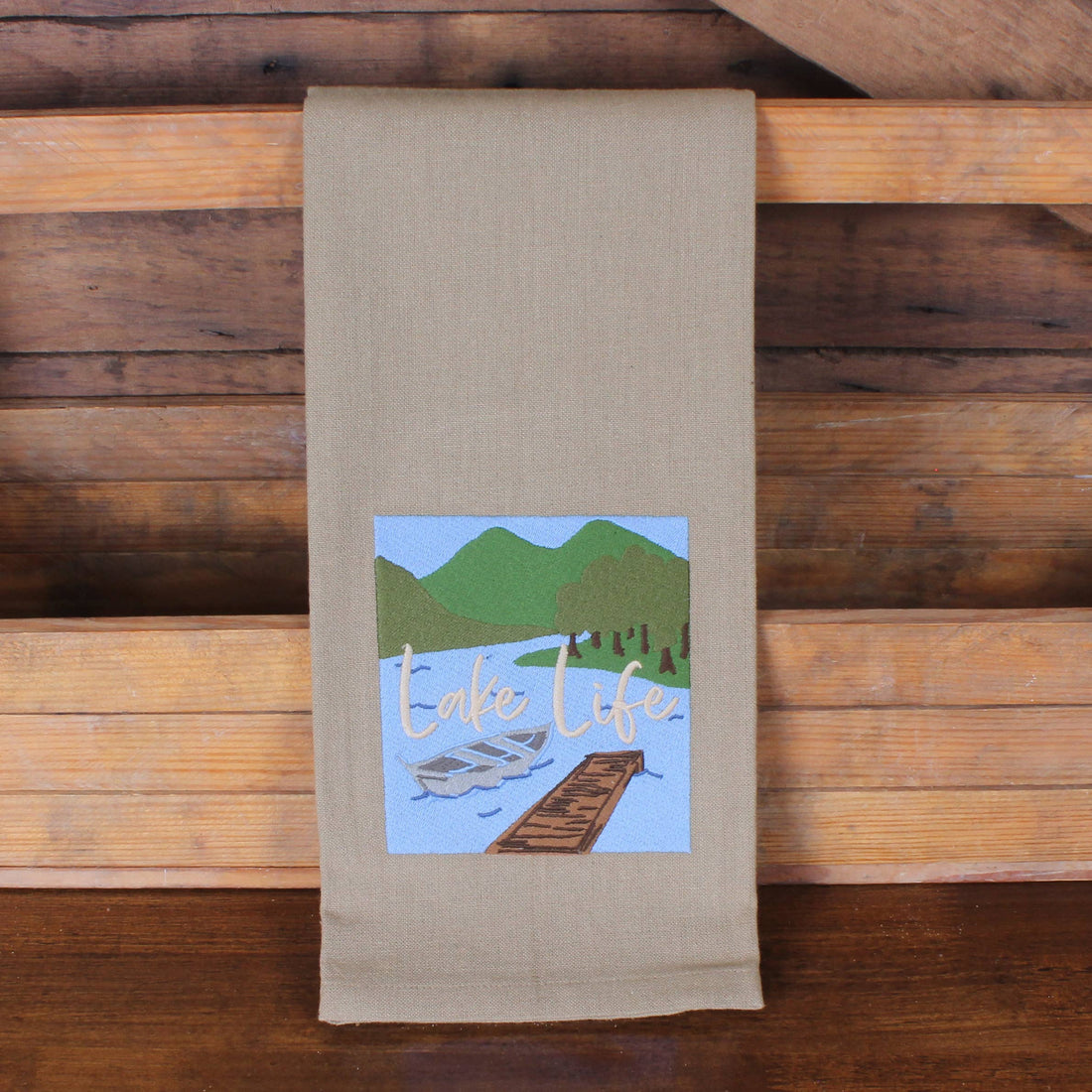 Lake Life Towel- Set of Two - Home Collections by Raghu