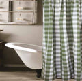 Buffalo Check Sage Sage Shower Curtain  - Home Collections by Raghu