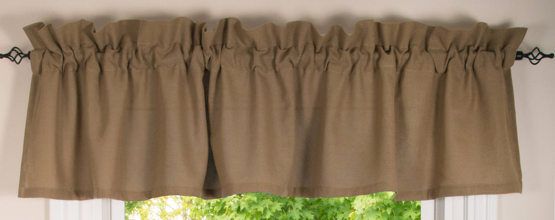 Heirloom Valance Oat  - Home Collections by Raghu