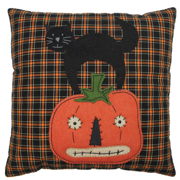Black Cat Pumpkin Pillow PL842511