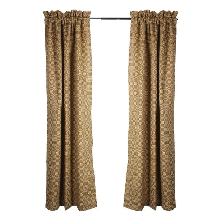 Lovers Knot  Mustard panels 63 In - Home Collections by Raghu