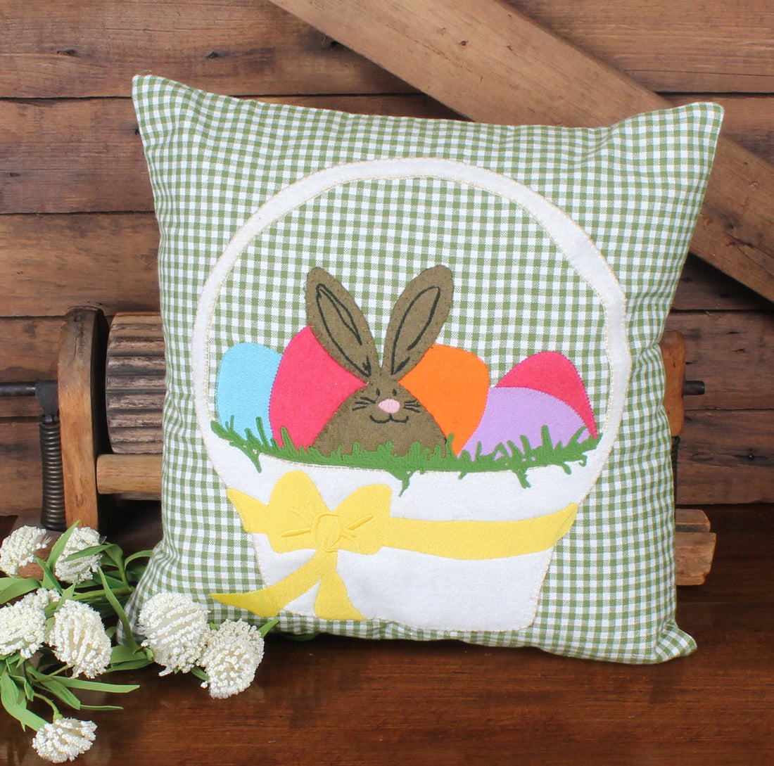Easter Basket Pillow 14 In - Home Collections by Raghu