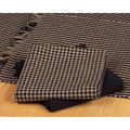 Black Oat Newbury Gingham Towel Set Of Six - Home Collections by Raghu