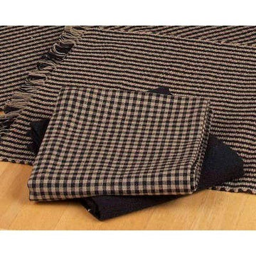 Black Oat Newbury Gingham Towel Set Of Six - Home Collections by Raghu